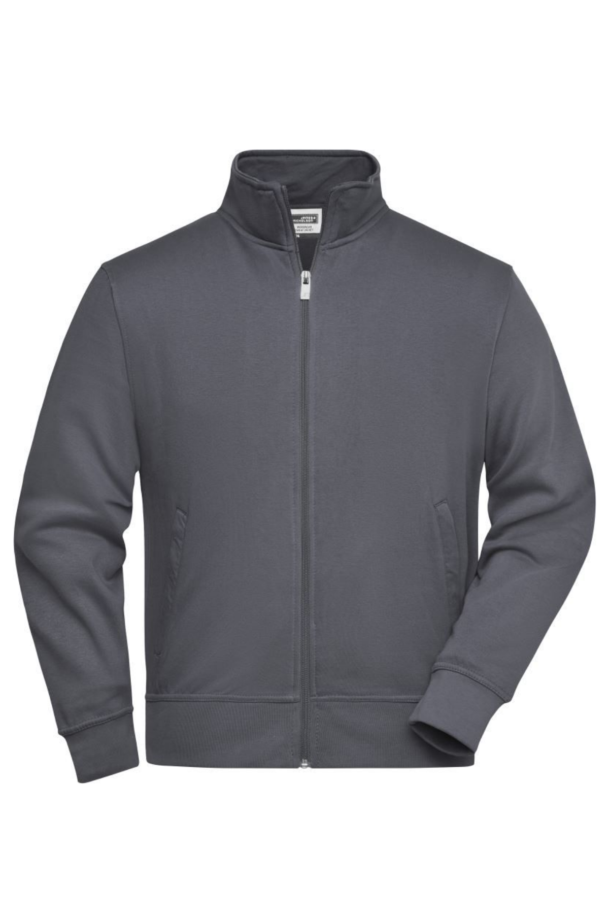Sweat Jacket with Stand-Up Collar