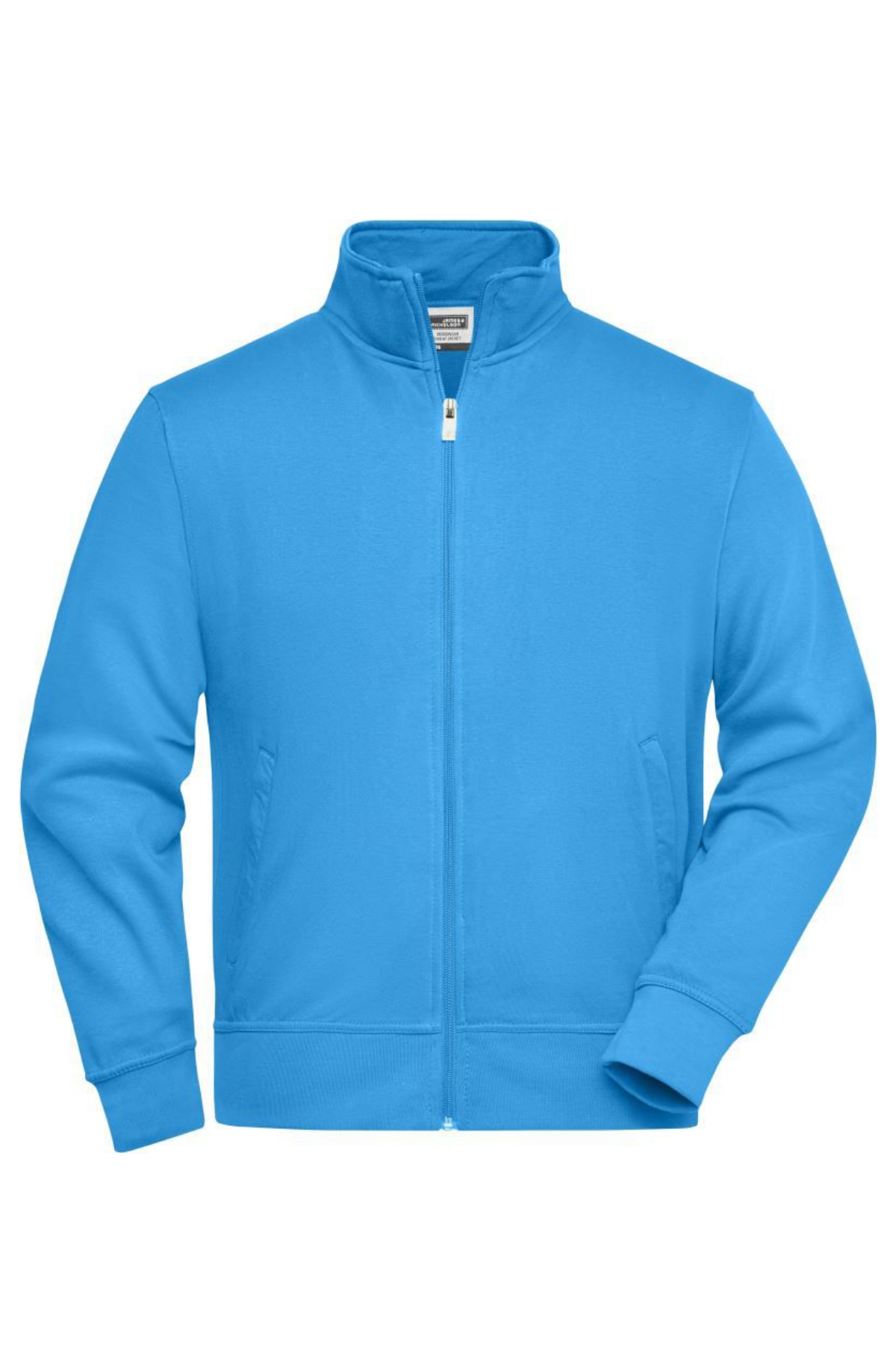 Sweat Jacket with Stand-Up Collar