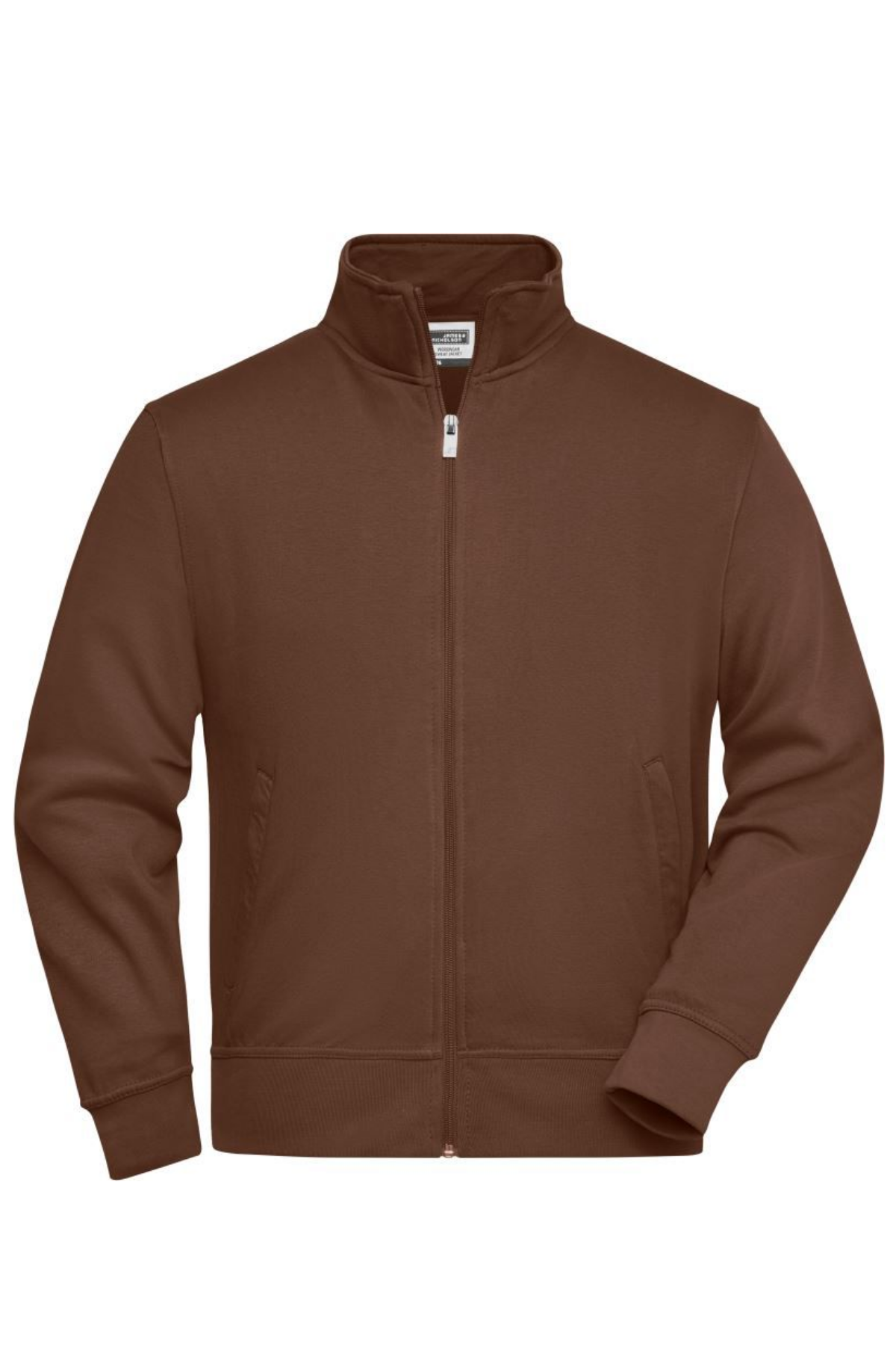Sweat Jacket with Stand-Up Collar