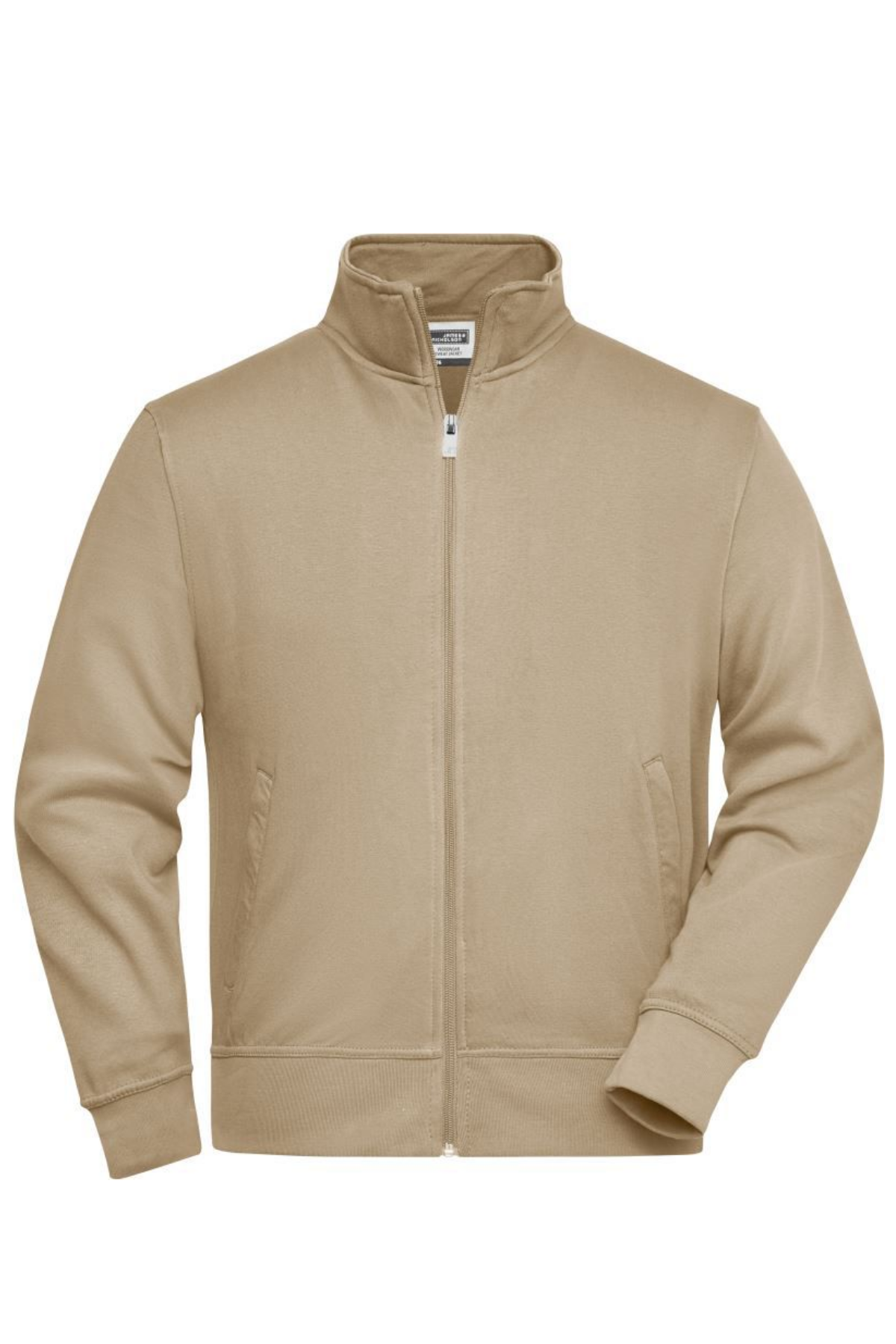 Sweat Jacket with Stand-Up Collar