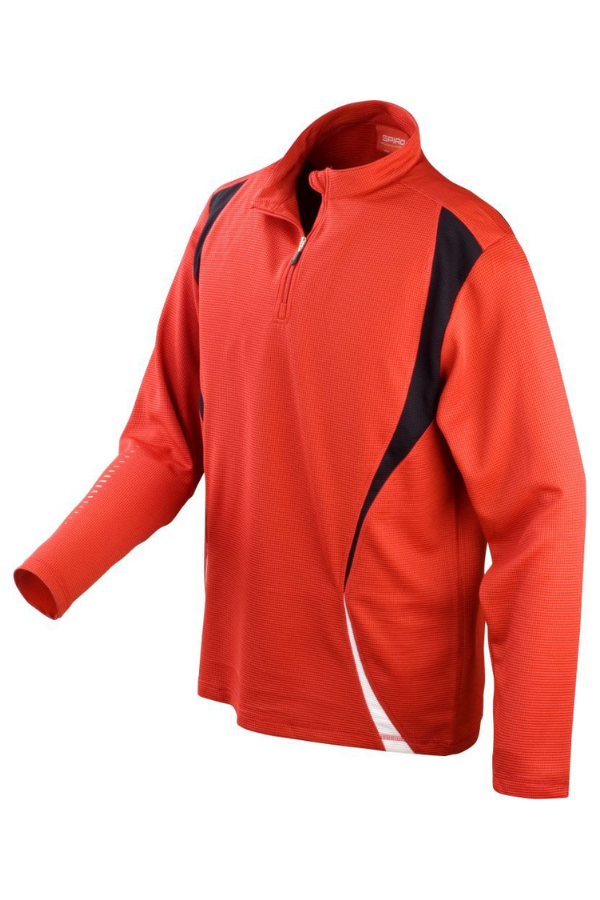 Training top with "1/4" zip long sleeve