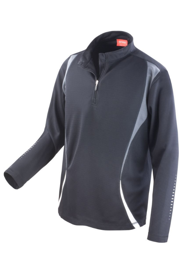 Training top with "1/4" zip long sleeve