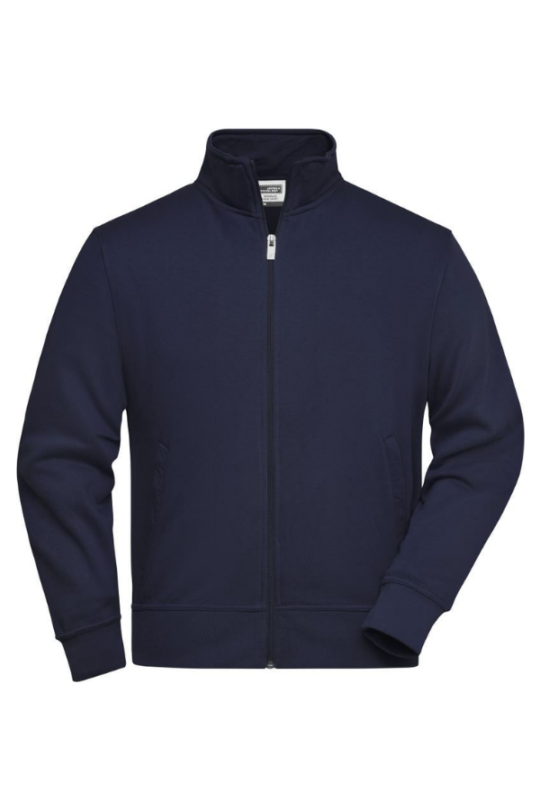 Sweat Jacket with Stand-Up Collar