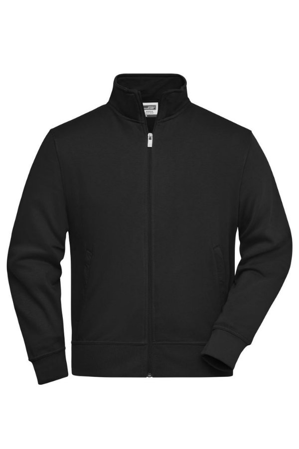 Sweat Jacket with Stand-Up Collar
